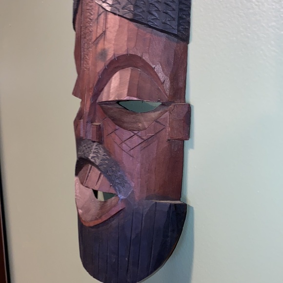 Decorative wooden mask - sold - Picture 3 of 10